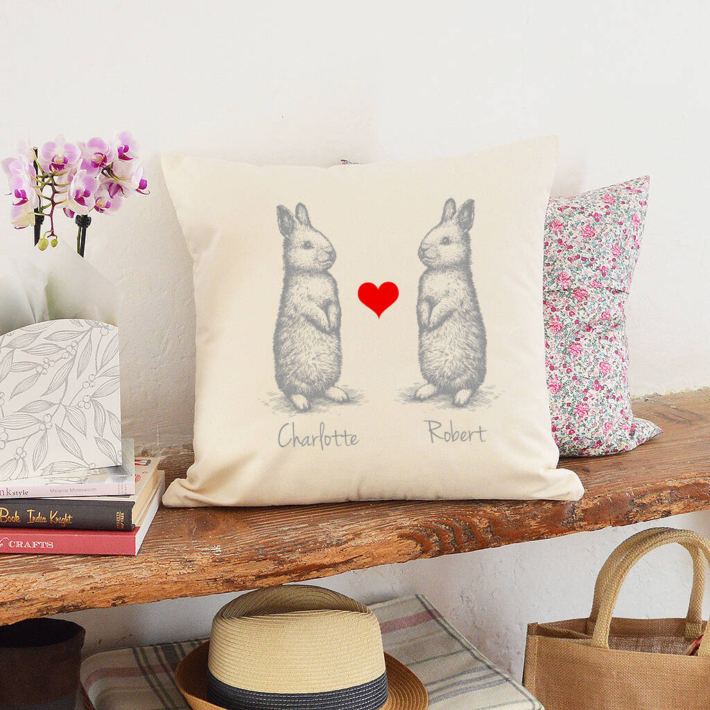 Personalised Cushion For A Couple By Andrea Fays | notonthehighstreet.com