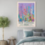 Kew Garden Blue Meadow Art Print, thumbnail 3 of 3