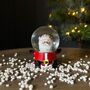 Santa Mini Snow Globe Christmas Decoration, thumbnail 1 of 2