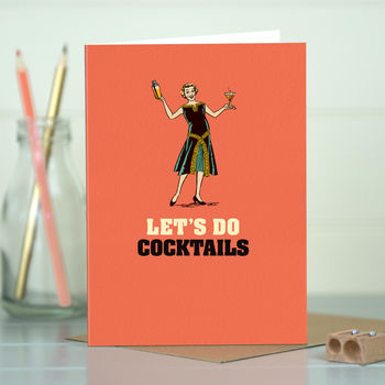 ‘Let’s Do Cocktails’ Funny Card For Her, 3 of 4