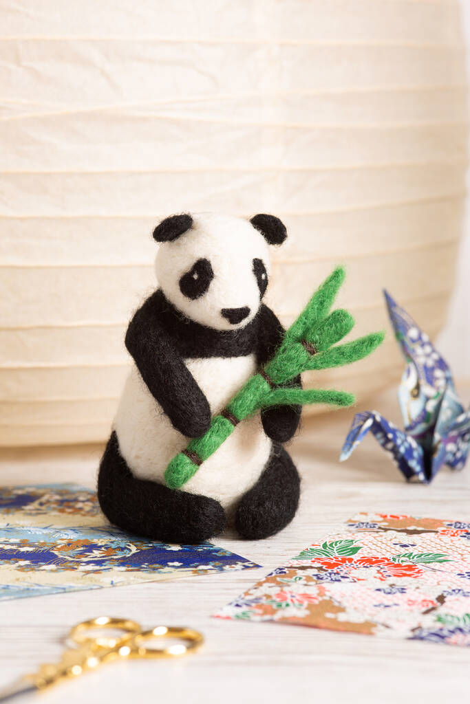 Giant Panda Needle Felting Kit By Hawthorn Handmade