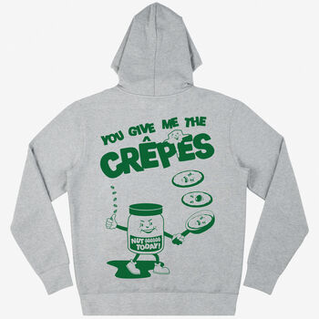 Give Me The Crêpes Unisex Graphic Hoodie, 3 of 6