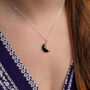 Black Onyx Moon Pendant, thumbnail 3 of 11