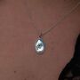 Sterling Silver Crying Eye Necklace, thumbnail 1 of 7
