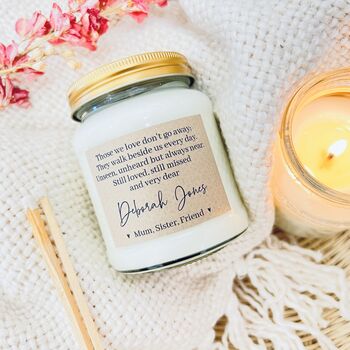 Those We Love Personalised Candle And Dried Flower Gift, 2 of 7
