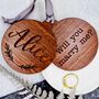 Personalised Proposal Christmas, Marry Me Decoration, thumbnail 2 of 8