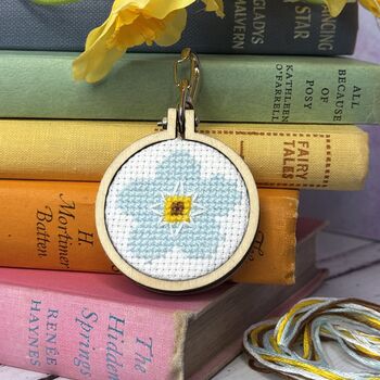 Forget Me Not! Mini Matchbox Cross Stitch Kit, 6 of 6