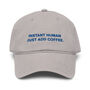 Instant Human Just Add Coffee. Cotton Embroidered Cap, thumbnail 5 of 12