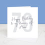 Wife 70th Birthday Card, thumbnail 2 of 5