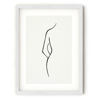 Female Nude Drawings Print Set Of Two, 3 of 9