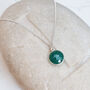 Green Onyx Silver Necklace, thumbnail 1 of 3