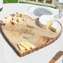 Personalised Wooden Heart Cheese Board, thumbnail 3 of 5