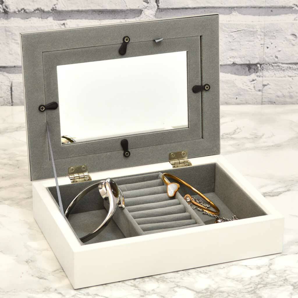 Personalised Photo Frame Jewellery Box By