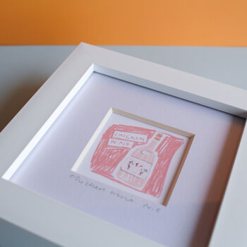 Chicken Wine Mini Art Print, 4 of 8