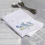Pair Of Personalised Birth Flower Napkins, thumbnail 2 of 5