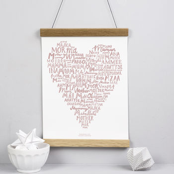 Mum Means Love In Every Language Print, 3 of 7