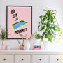 French Wall Art Print 'Where Is The Swimming Pool', thumbnail 1 of 1