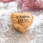 A Little Christmas Hug, Tiny Hug Token, Olive Wood, thumbnail 3 of 7