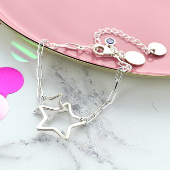 Interlocking Stars Personalised Bracelet, 2 of 3