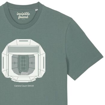 Centre Court Aerial View Tennis T Shirt, 2 of 4