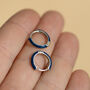 Sterling Silver Colourful Enamel Hoop Earrings, thumbnail 12 of 12