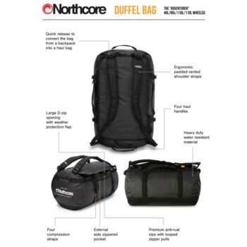 Northcore Duffel Bag 40 L, 6 of 7