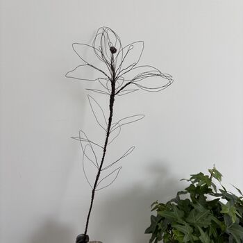 Handmade Wire Lily Stem, 3 of 12