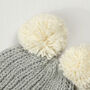 Pompom Hat Baby Knitting Kit, thumbnail 4 of 10