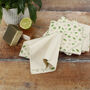 A Slice Of Green Organic Cotton Unpaper Towels Pk Five, thumbnail 3 of 7