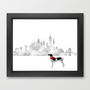 Springer Spaniel Dog In New York City Art Print, thumbnail 1 of 2