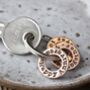 Personalised Trio Copper Ring Keyring, thumbnail 1 of 5