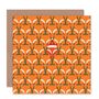 Cartoon Fox Santa Hat Animal Pattern Christmas Card, thumbnail 1 of 4