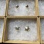 Six Pairs Sterling Silver Stud Everyday Stud Earrings For Christmas, thumbnail 8 of 10