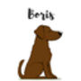 Labrador Personalised Dog Name And Personality Print, thumbnail 5 of 8