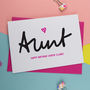 Aunt Birthday Card, thumbnail 1 of 2