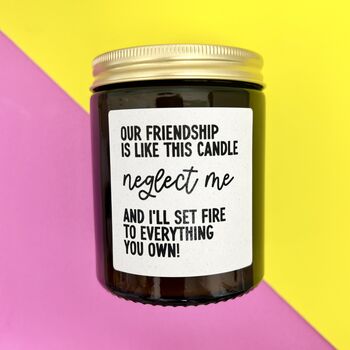 Funny Friendship Candle Gift, 3 of 9