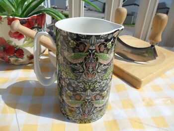 Medium China Jug In Strawberry Thief Design, 6 of 8