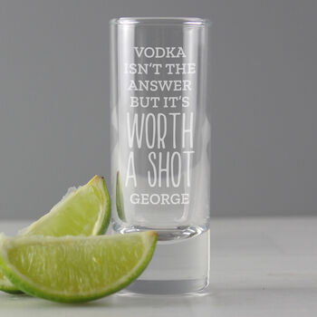 Personalised Worth A Shot Shot Glass, 4 of 4