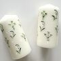 Mini Hand Painted Wedding Pillar Candle, thumbnail 4 of 4