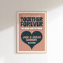 Personalised Wedding Or Engagement Print, thumbnail 4 of 7