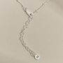 Dana Silver Sterling Satellite Chain Necklace, thumbnail 3 of 6