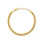 Gold Plated Miami Cuban Link Bracelet Chain For Men, thumbnail 2 of 9