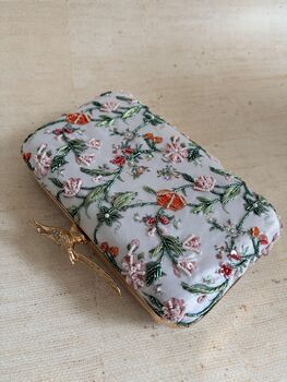 Floral Bird Clasp Clutch Bag, 12 of 12