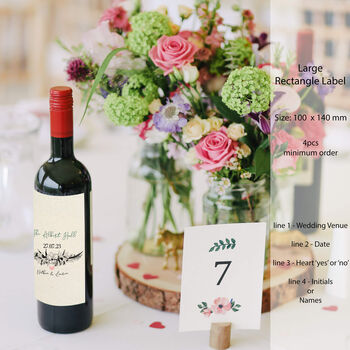 Pairs Well With Bridesmaid Duties Wine Bottle Label, 4 of 12