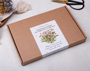 Diy Make Your Own Greeting Card Making Kit With Meadow Flowers, 4 of 9