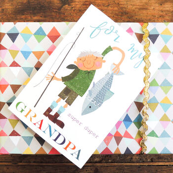 Fishing Grandpa Greetings Card, 5 of 5