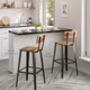 Bar Stool Set Bar Chairs With Backrest, thumbnail 4 of 9