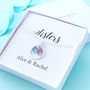Personalised Sisters Necklace With Birthstones, thumbnail 1 of 4