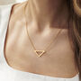 Textured Triangle Necklace, thumbnail 2 of 9