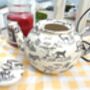Six Cup Teapot In Black Safari Design, thumbnail 4 of 9